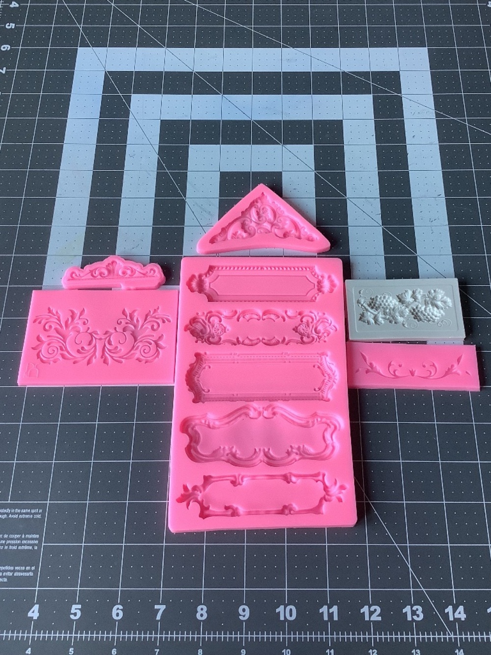 3D Silicone molds, 6 pcs.